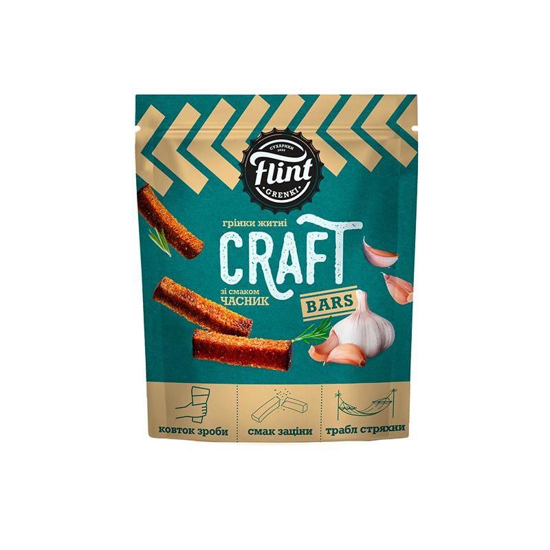 Ruisleipätikut-Craft-valkosipuli-80g-Flint - Ukrainan herkut